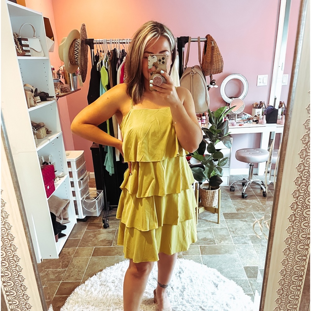 Ruffle detailed dress